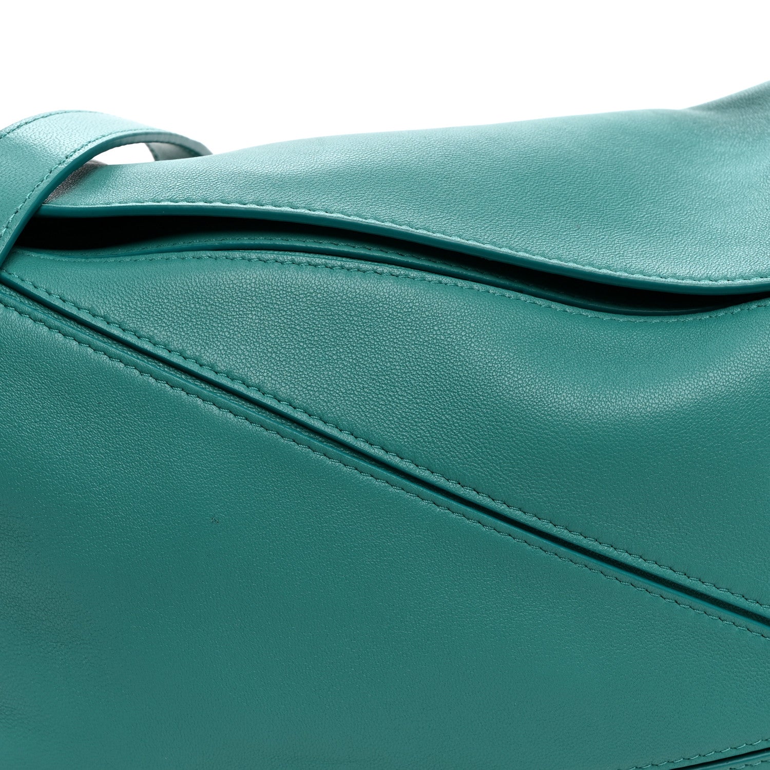 Loewe Nappa Lambskin Small Featherlight Puzzle Bag Aquamarine 7 of 9