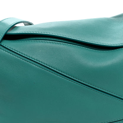 Loewe Nappa Lambskin Small Featherlight Puzzle Bag Aquamarine 7 of 9