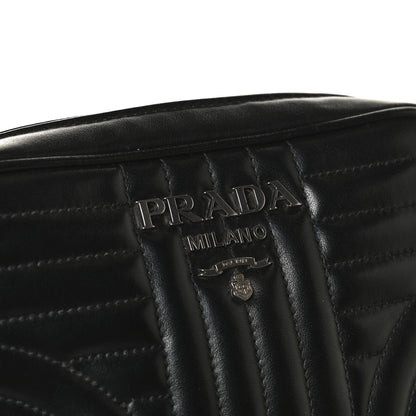 Prada Soft Calfskin Diagramme Crossbody Bag Black 14 of 14