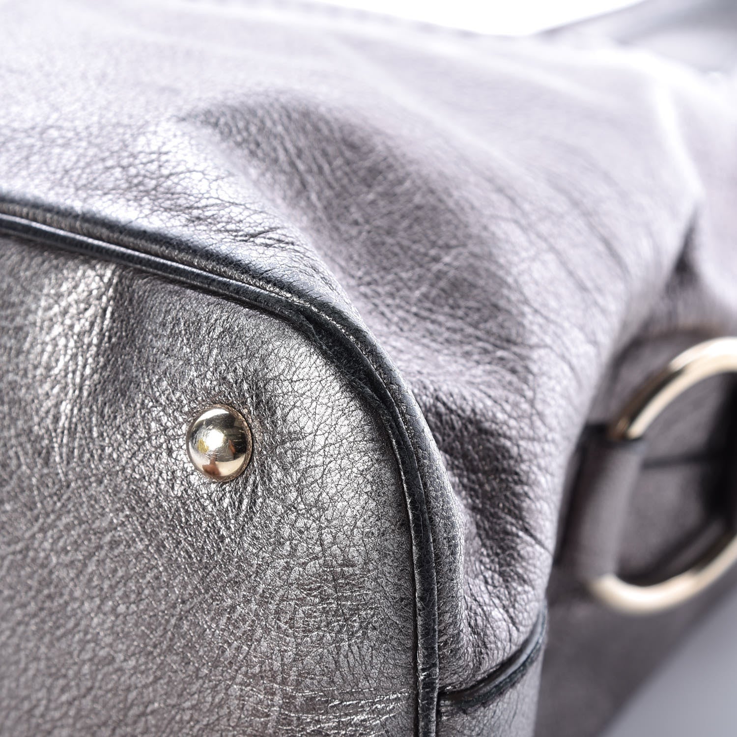 Saint Laurent Metallic Calfskin Large Muse Silver 14 of 15