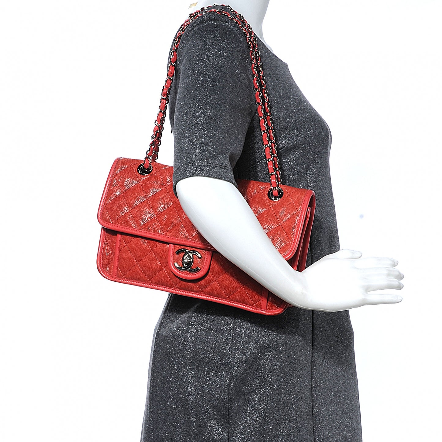 Caviar French Riviera Flap Red