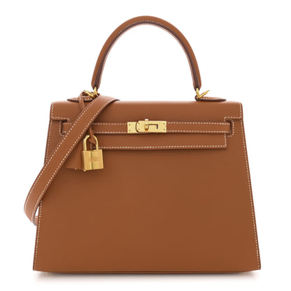 Hermes Epsom Kelly Sellier 25 Gold 1 of 12