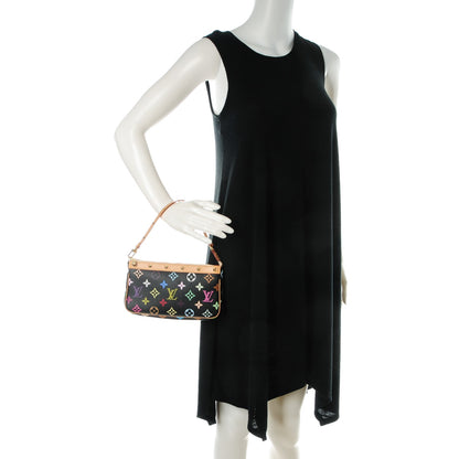 Louis Vuitton Monogram Multicolor Pochette Accessories Black 2 of 8