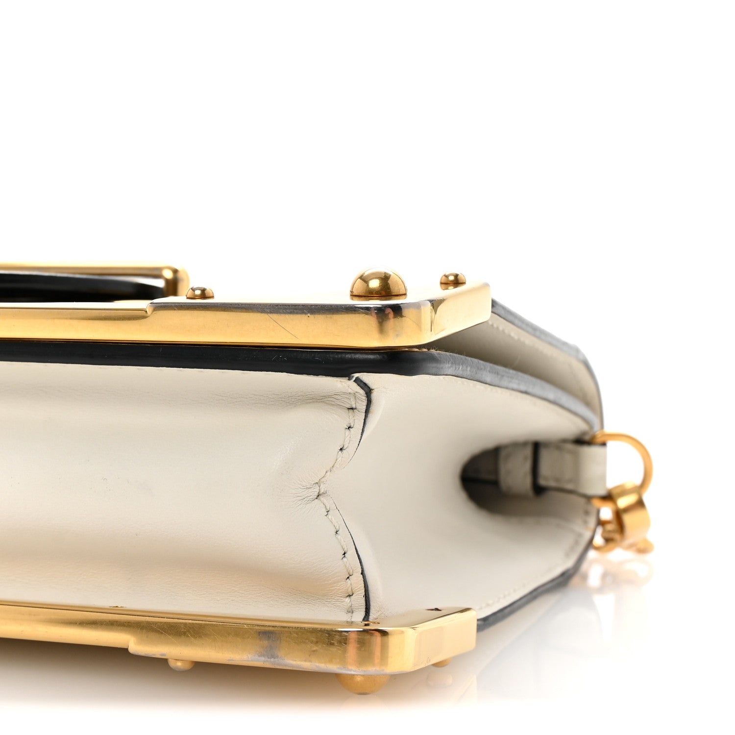 Prada City Calf Saffiano Cahier Bag Talco Black 9 of 9