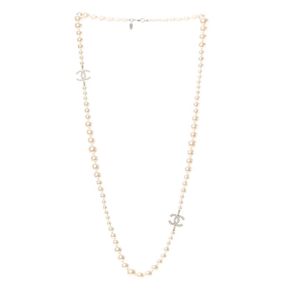 Chanel Pearl CC Long Necklace Gold 3 of 4