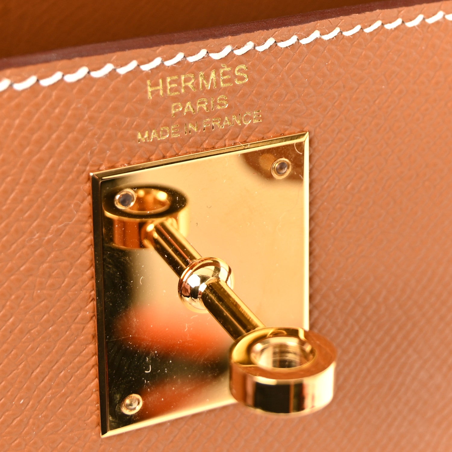 Hermes Epsom Kelly Sellier 28 Gold 6 of 10