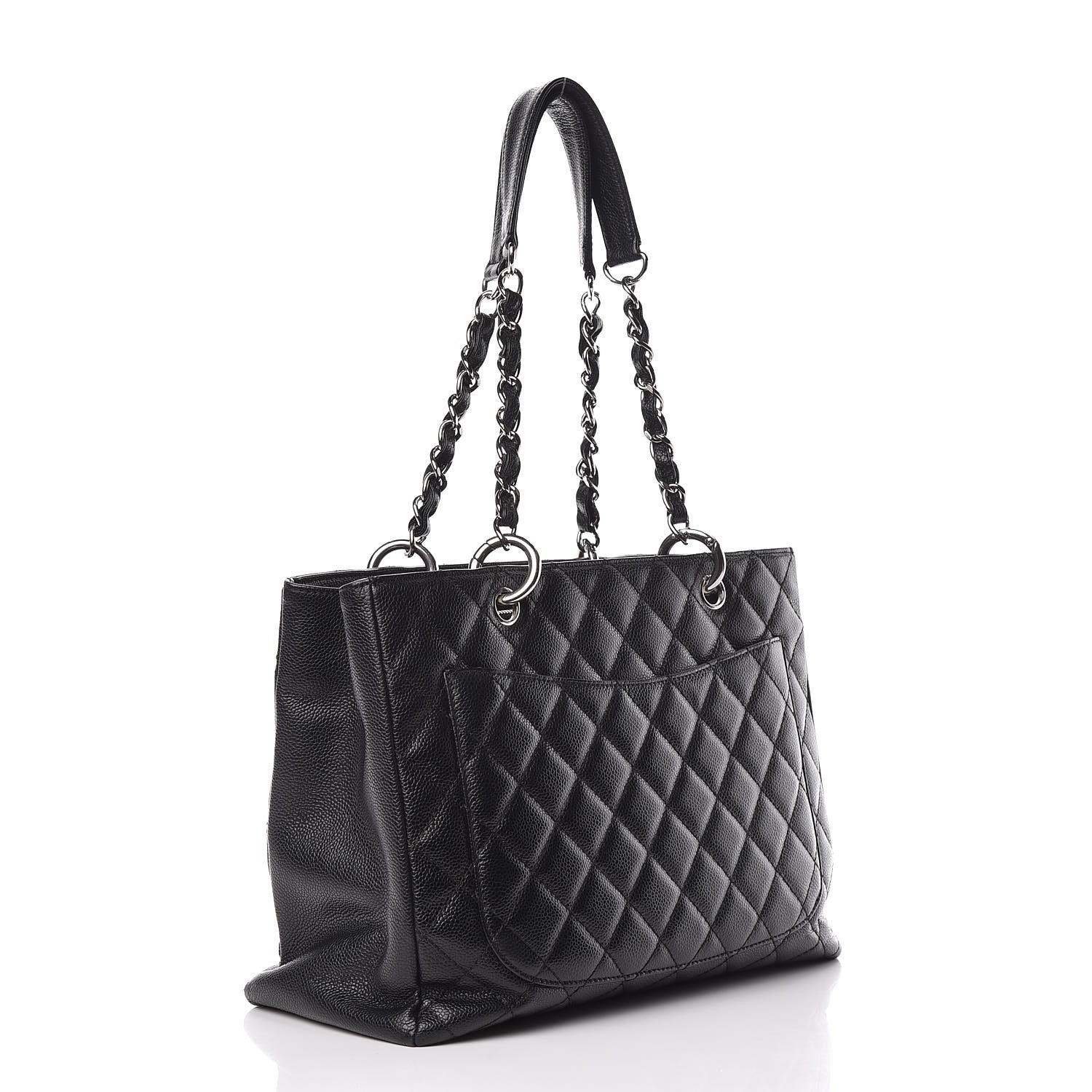 Chanel Caviar Quilted Grand Shopping Tote GST Black 3 of 14