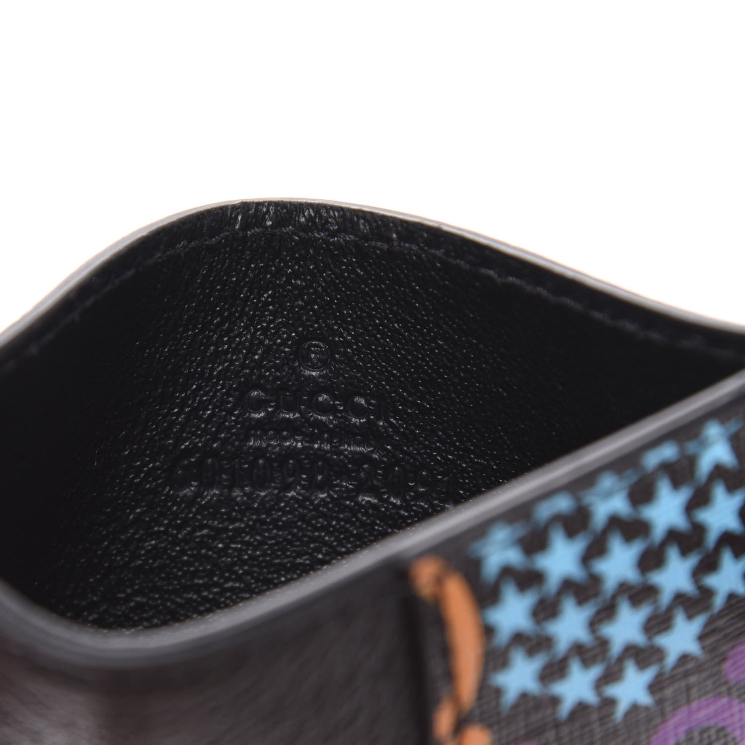 Gucci GG Supreme Monogram Psychedelic Card Holder Black 7 of 8