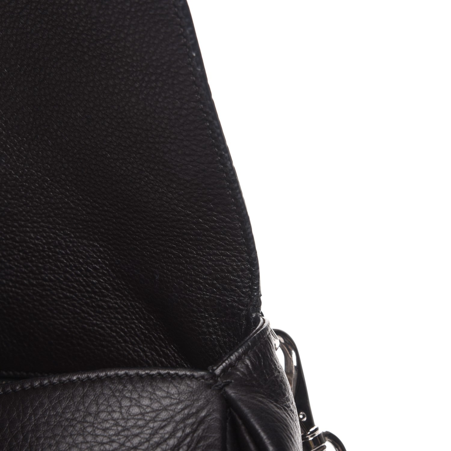 Givenchy Waxy Grained Calfskin Medium Pandora Pure Flap Bag Black 9 of 11