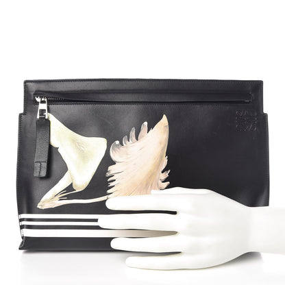 Loewe Calfskin Mushroom T Pouch Bag Black 2 of 8
