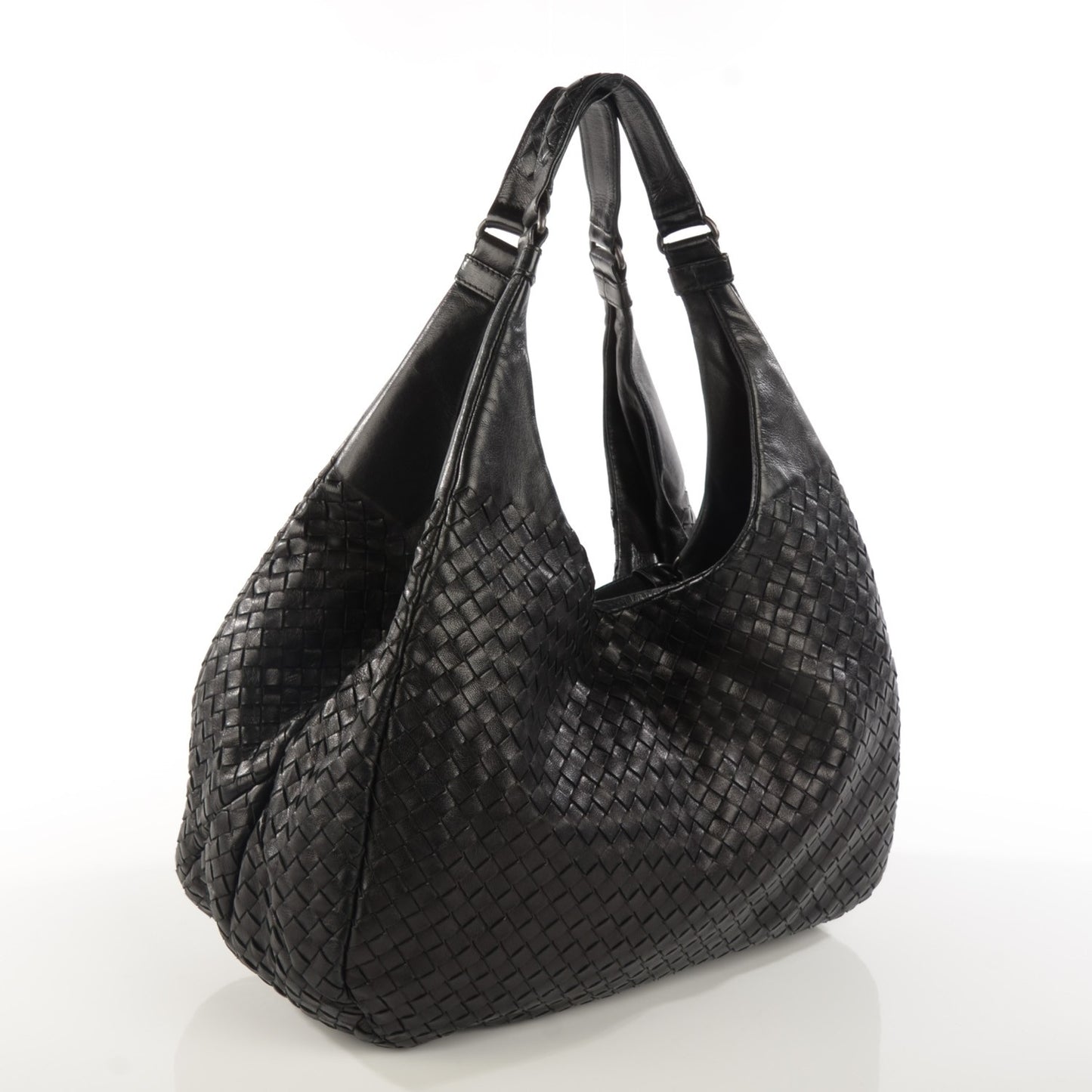 Nappa Intrecciato Large Campana Nero Black