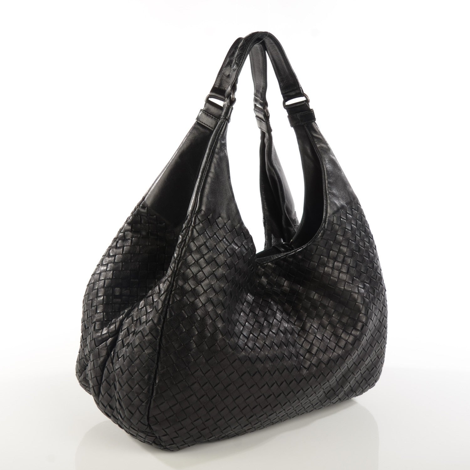 Bottega Veneta Nappa Intrecciato Large Campana Nero Black 3 of 9
