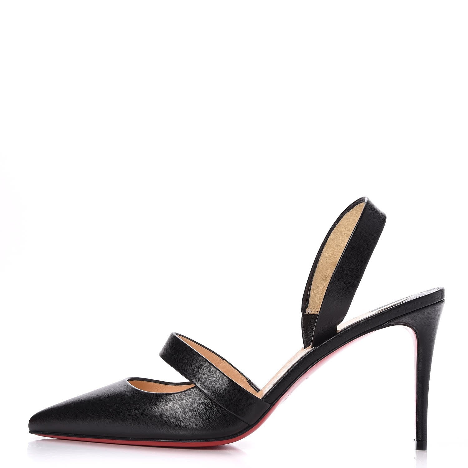 Christian Louboutin Nappa Actina 85 Pumps 39 Black 1 of 7