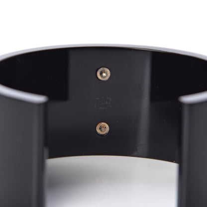 Chanel Resin CC Cuff Gold Black 4 of 4