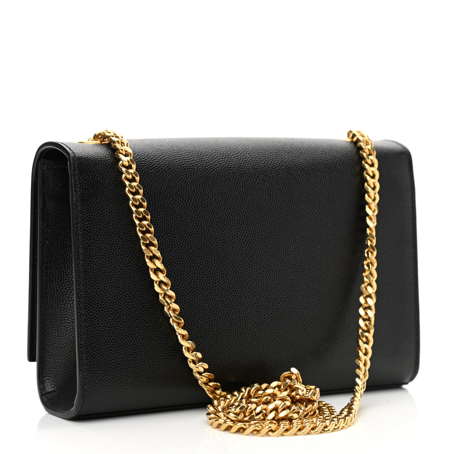 Saint Laurent Grain De Poudre Small Monogram Kate Satchel Black 2 of 10