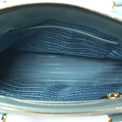 Prada Saffiano Lux Galleria Small Double Zip Tote Turchese 5 of 10