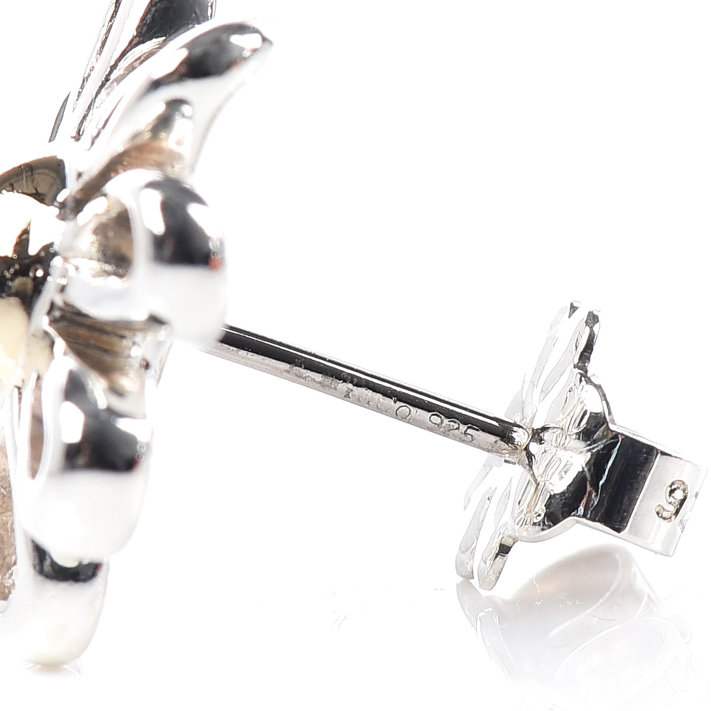 Sterling Silver 18K Yellow Gold Paloma Picasso Daisy Stud Earrings