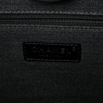 Chanel Calfskin Medium Deauville Tote Black 6 of 11