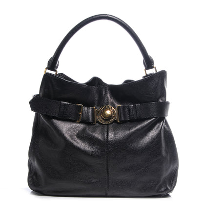 Burberry Grainy Calfskin Lambeth Hobo Black 1 of 11