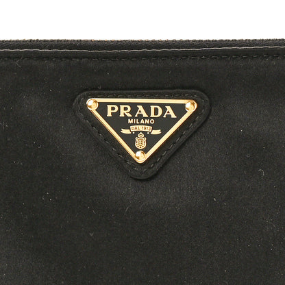 Prada Tessuto Nylon Saffiano Wristlet Black 8 of 8