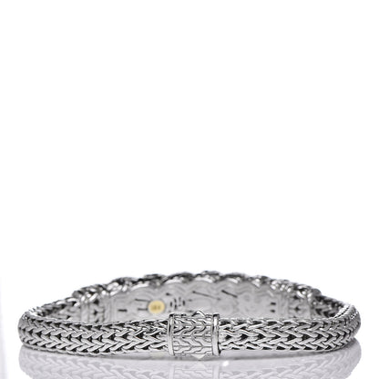 John Hardy Sterling Silver Diamond Swirl Chain Bracelet 3 of 7