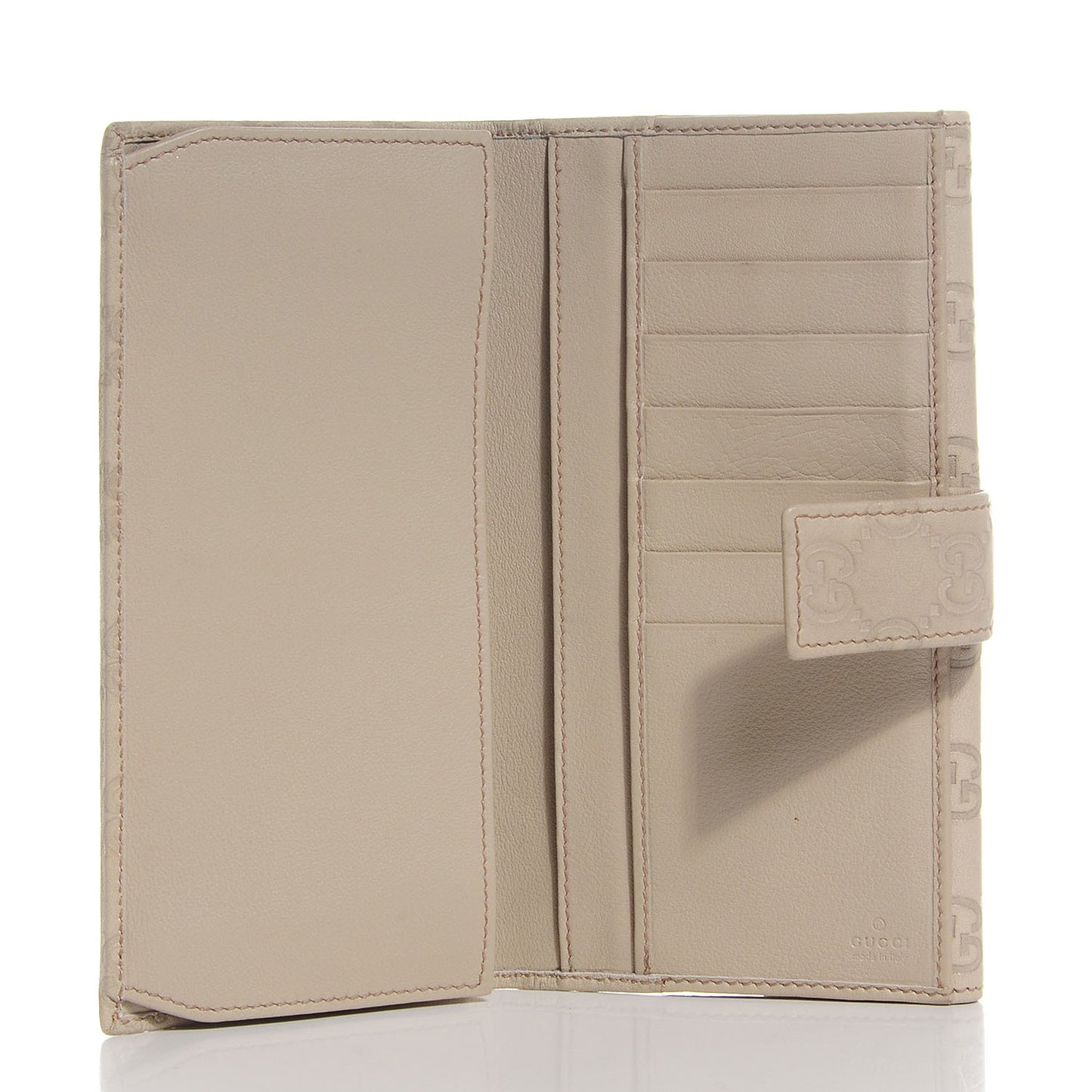 Guccissima Princy Continental Wallet Off White