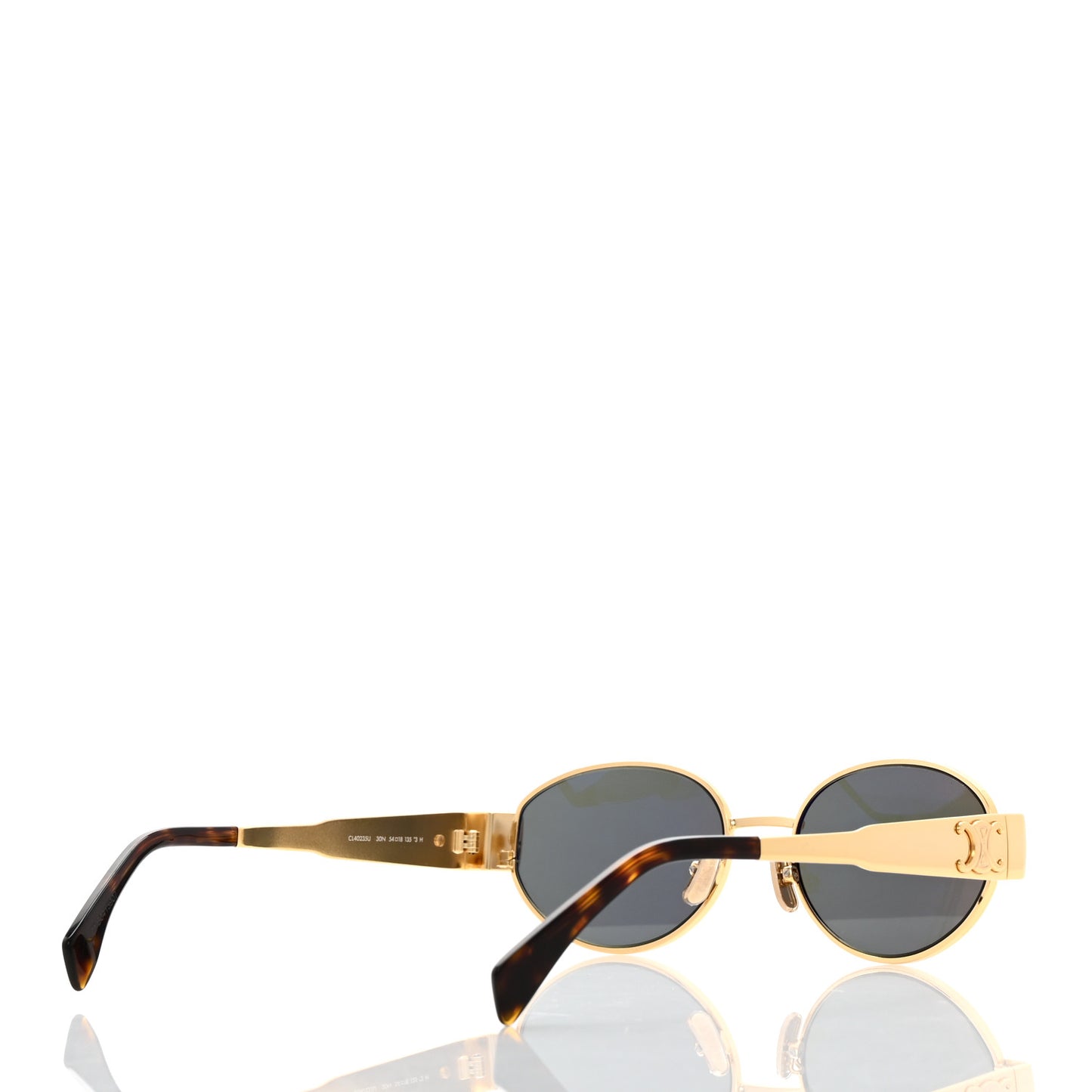 Metal Triomphe 01 Sunglasses CL40235U Gold Green