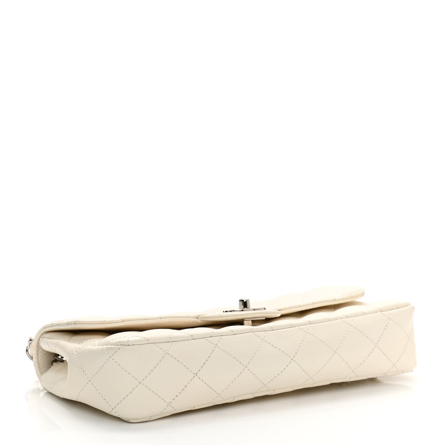 Chanel Caviar Quilted East West Flap White 4 of 18