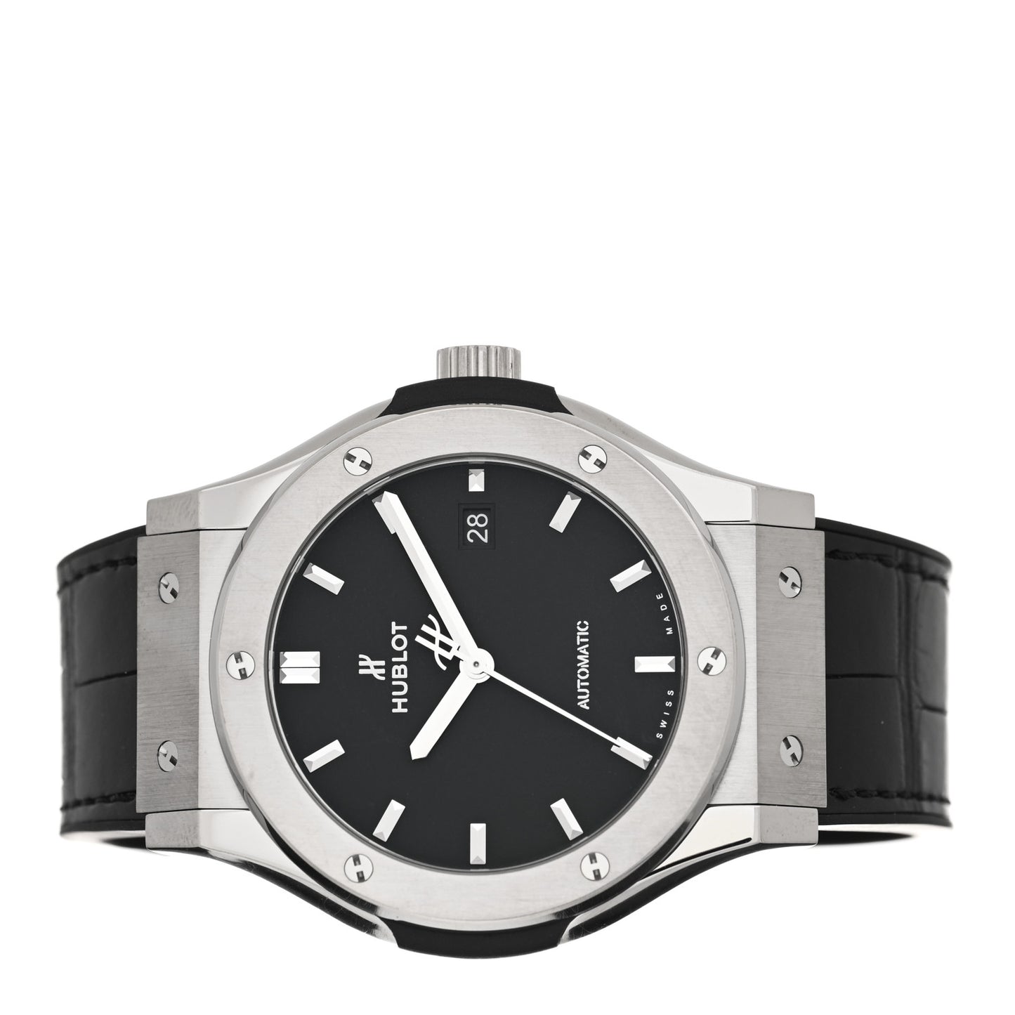 Titanium Alligator 42mm Classic Fusion Automatic Watch Black 542.NX.1171.LR