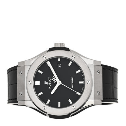 Hublot Titanium Alligator 42mm Classic Fusion Automatic Watch Black 542.NX.1171.LR 2 of 5