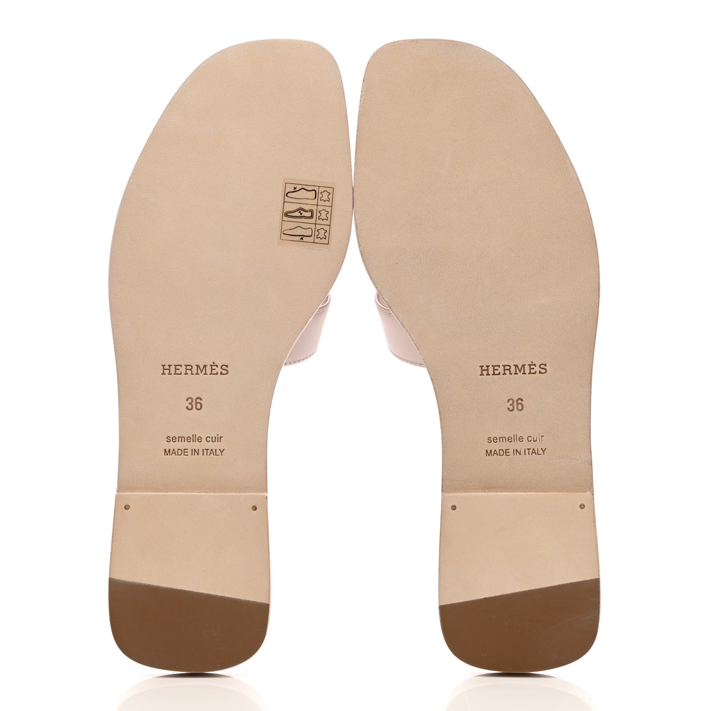 Calfskin Oran Sandals 36 Rose Petale
