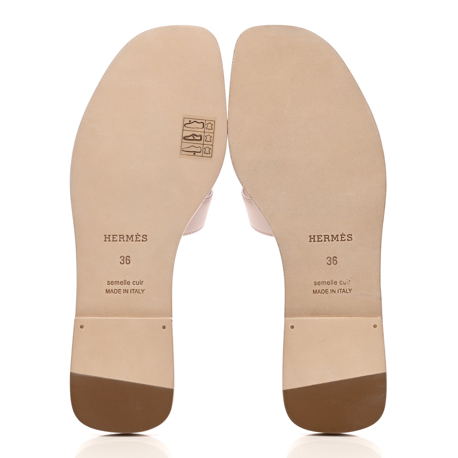 Hermes Calfskin Oran Sandals 36 Rose Petale 5 of 8
