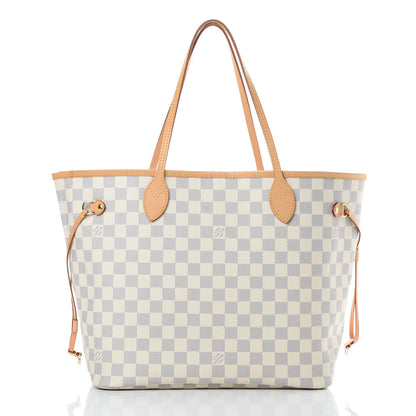 Louis Vuitton Damier Azur Neo Neverfull MM Rose Ballerine 3 of 13