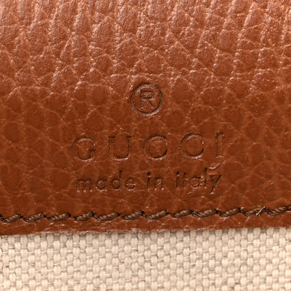 Gucci New Denim GG Monogram Dollar Calfskin Mini Horsebit 1955 Crossbody Bag Blue Tea Cuir Epilog 6 of 11