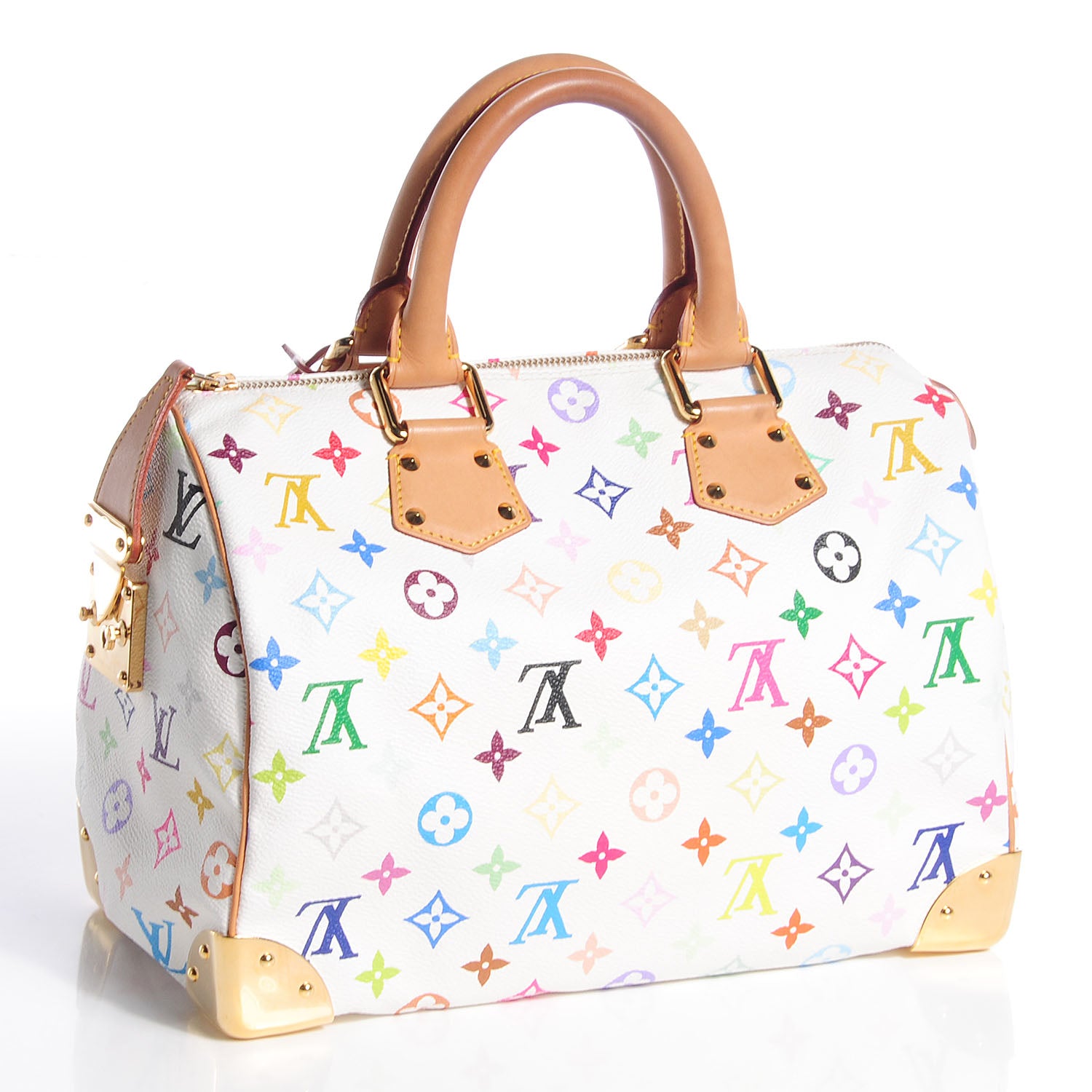 Louis Vuitton Monogram Multicolor Speedy 30 White 3 of 7