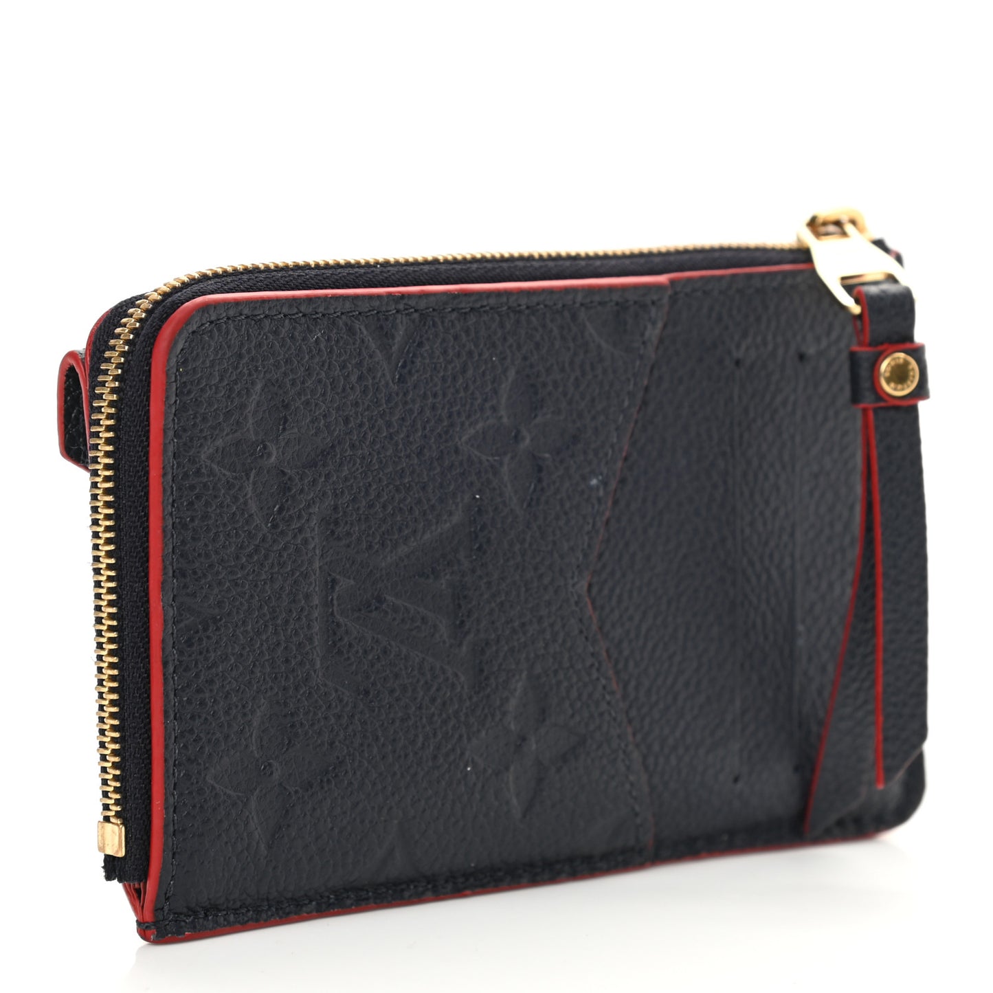Empreinte Recto Verso Card Holder Marine Rouge