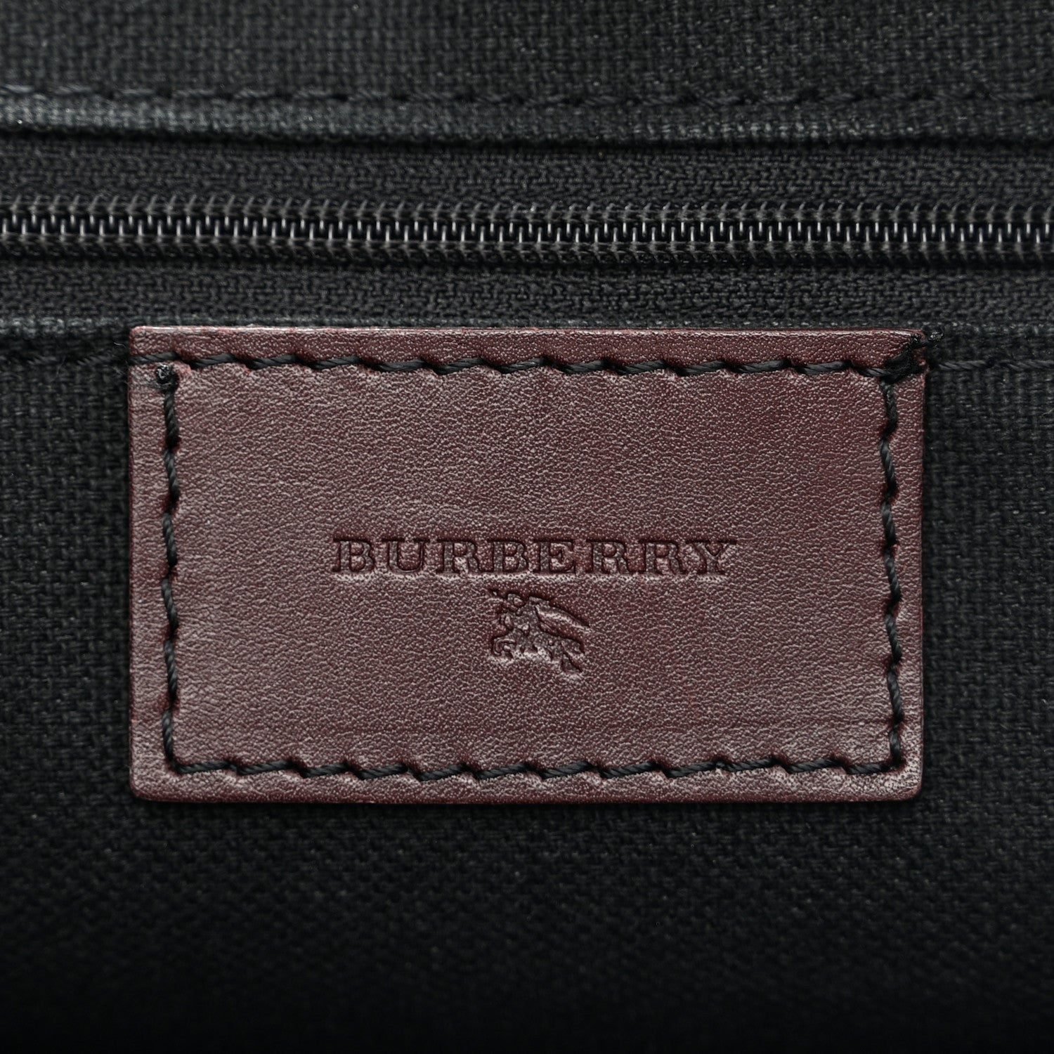 Burberry Haymarket Check Studded Tote Chocolate 6 of 12