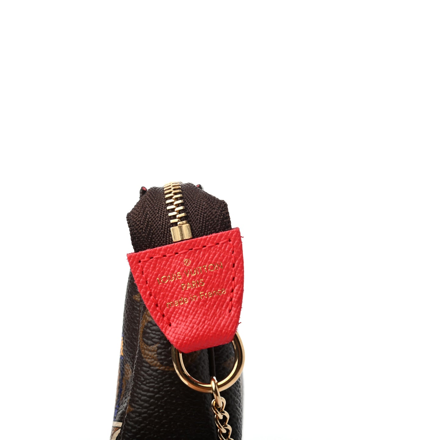 Monogram 2021 Christmas Animation London Mini Pochette Accessories Red