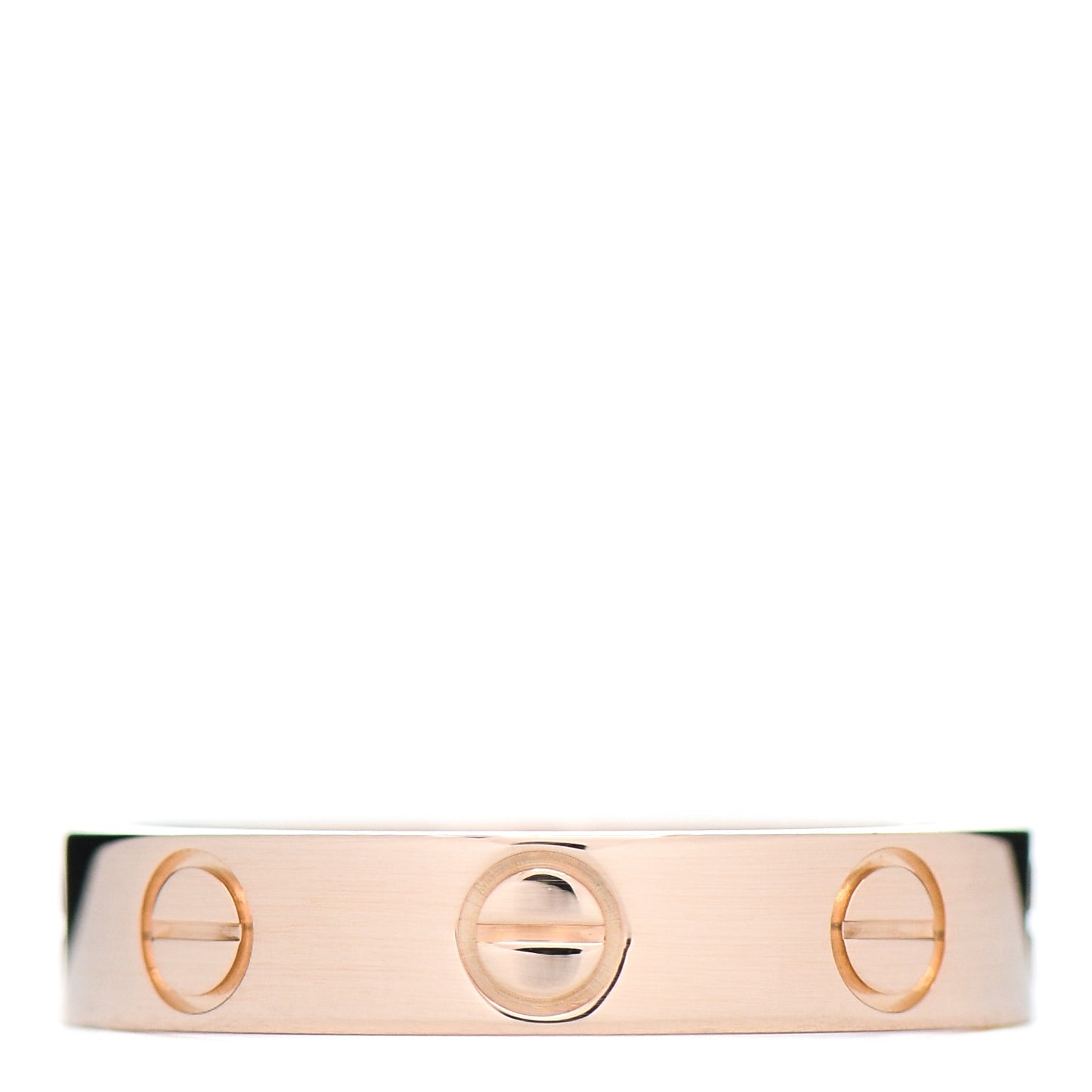 18K Pink Gold 3.5mm LOVE Wedding Band Ring 48 4.5