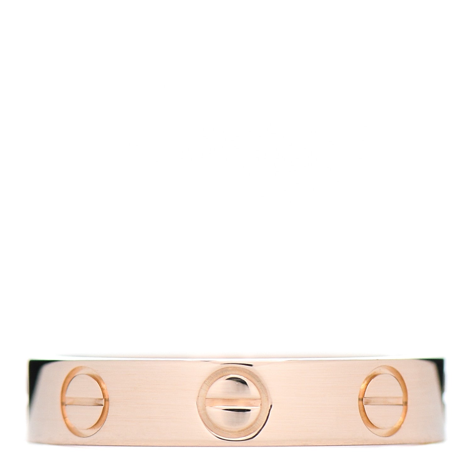 Cartier 18K Pink Gold 3.5mm LOVE Wedding Band Ring 48 4.5 3 of 4