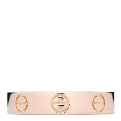 Cartier 18K Pink Gold 3.5mm LOVE Wedding Band Ring 48 4.5 3 of 4