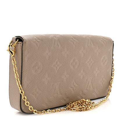 Louis Vuitton Empreinte Pochette Felicie Chain Wallet Tourterelle 4 of 11