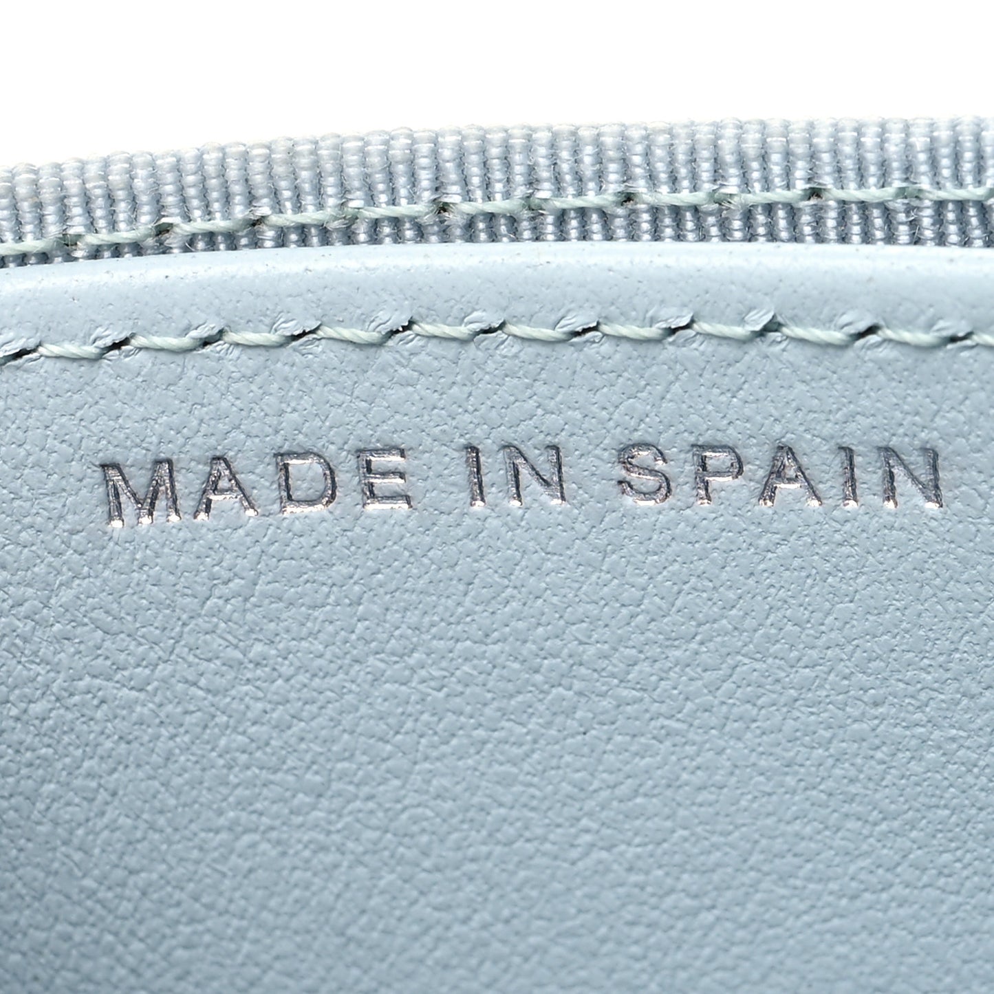 Caviar Quilted Flap Card Holder Wallet Light Blue