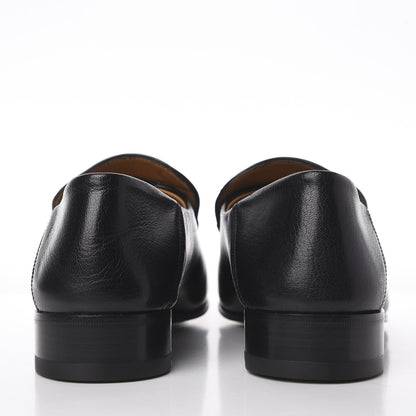 Gucci Goatskin Mens Horsebit Loafers 8.5 Black 6 of 9