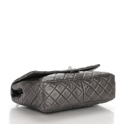 Chanel Lambskin Quilted Jumbo Single Flap Grey 4 of 8