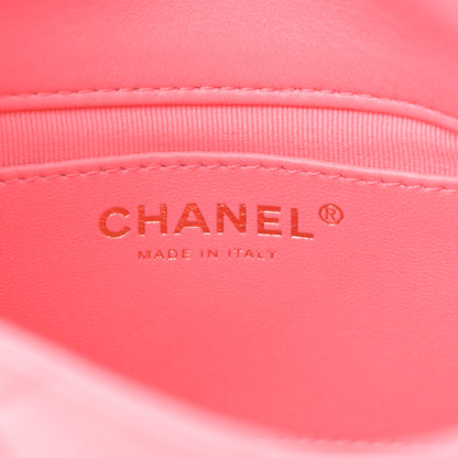 Chanel Lambskin Quilted Mini Funky Town Flap Pink 6 of 10