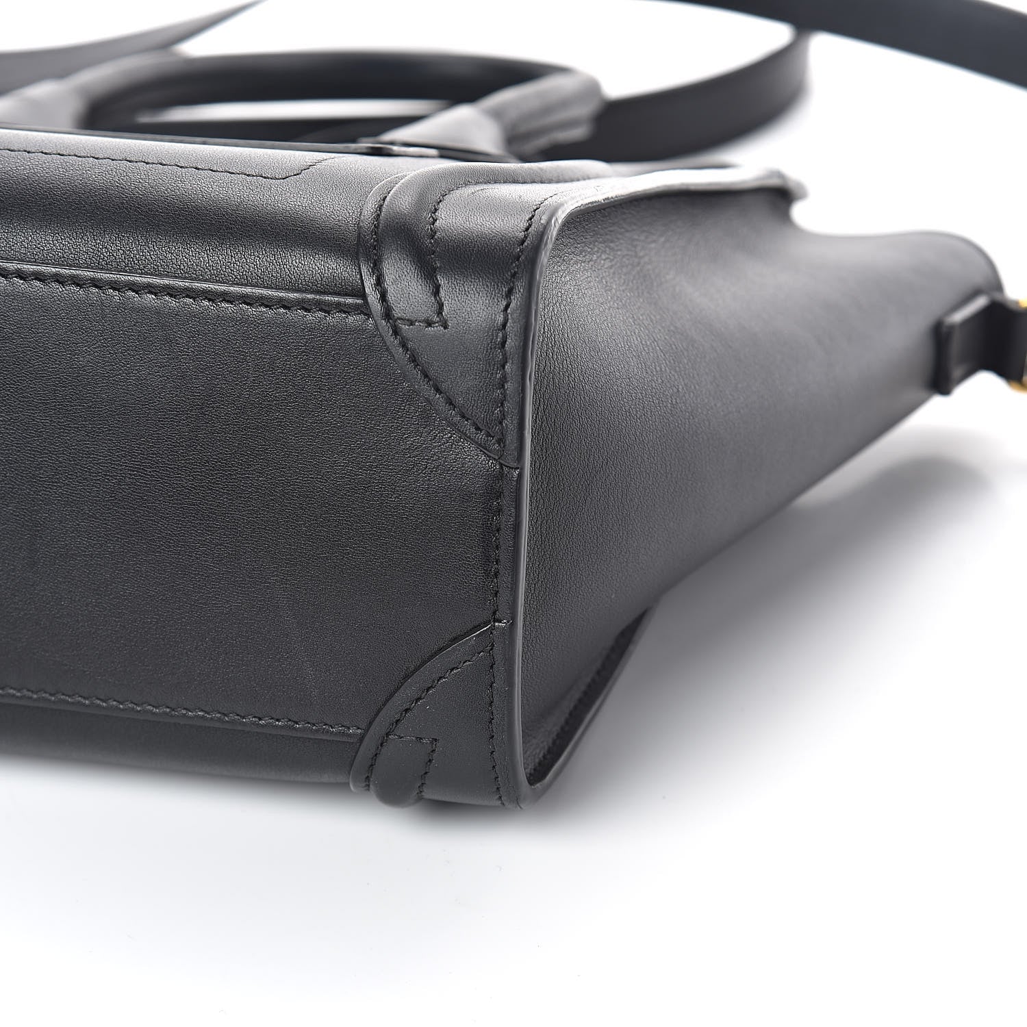 Celine Smooth Calfskin Nano Luggage Black 9 of 10