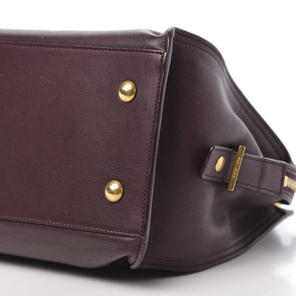 Saint Laurent Calfskin Small Classic Y Cabas Bordeaux 14 of 15