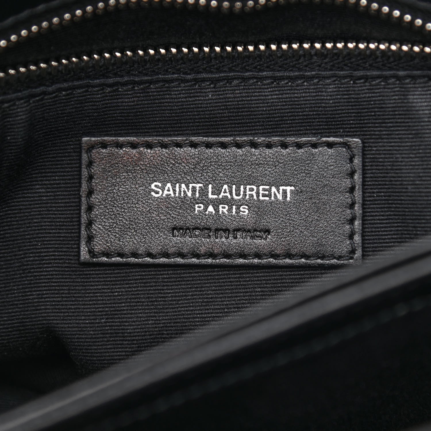 Saint Laurent Calfskin Y Quilted Monogram Toy Loulou Crossbody Bag Black 7 of 11