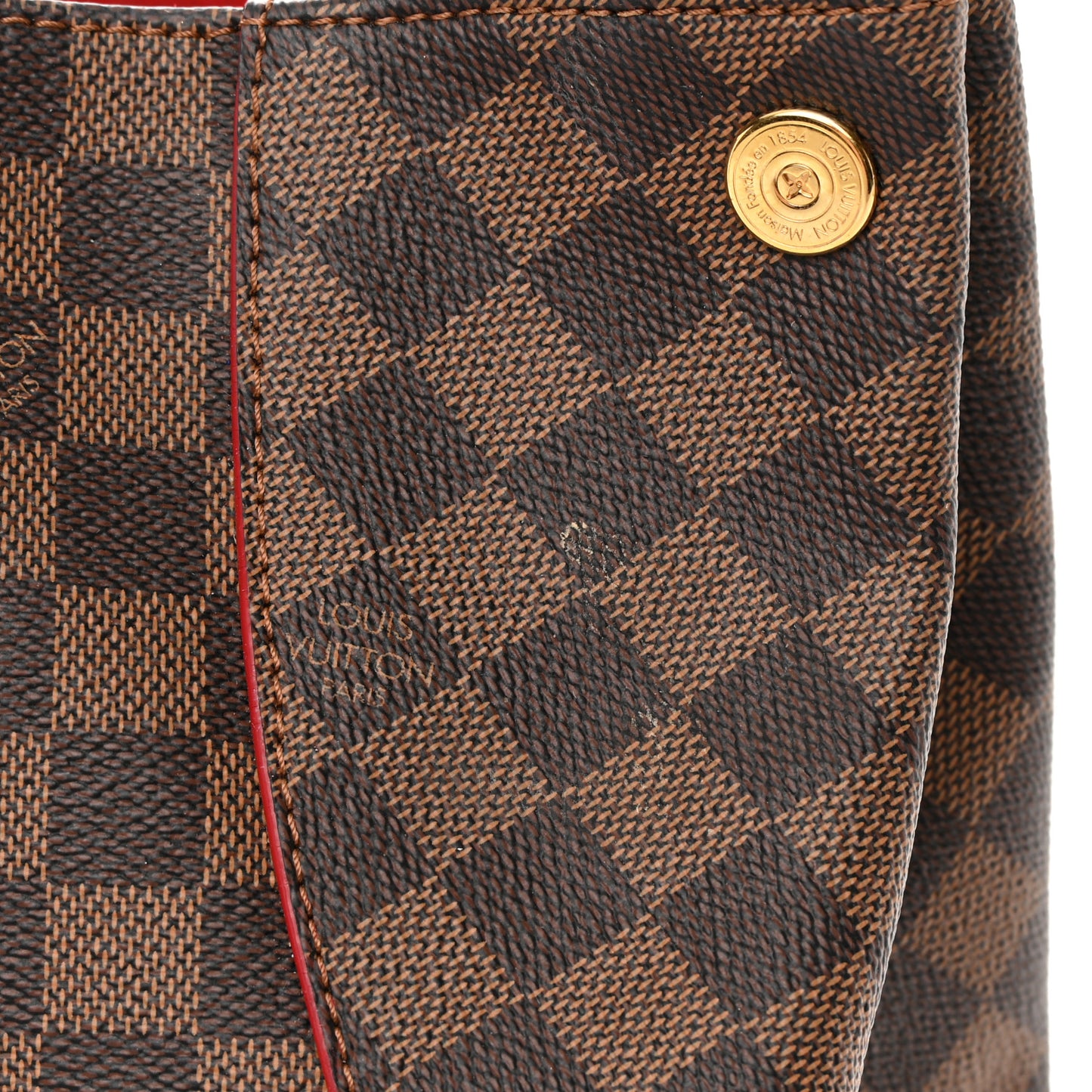 Damier Ebene Caissa Hobo Cherry